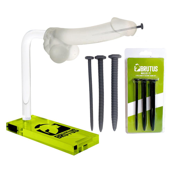 Brutus - Dilator - Siliconen Sound Set - Screw You! - Ribbed Silicone Sound Set 3 Pcs.-Laced-up.nl