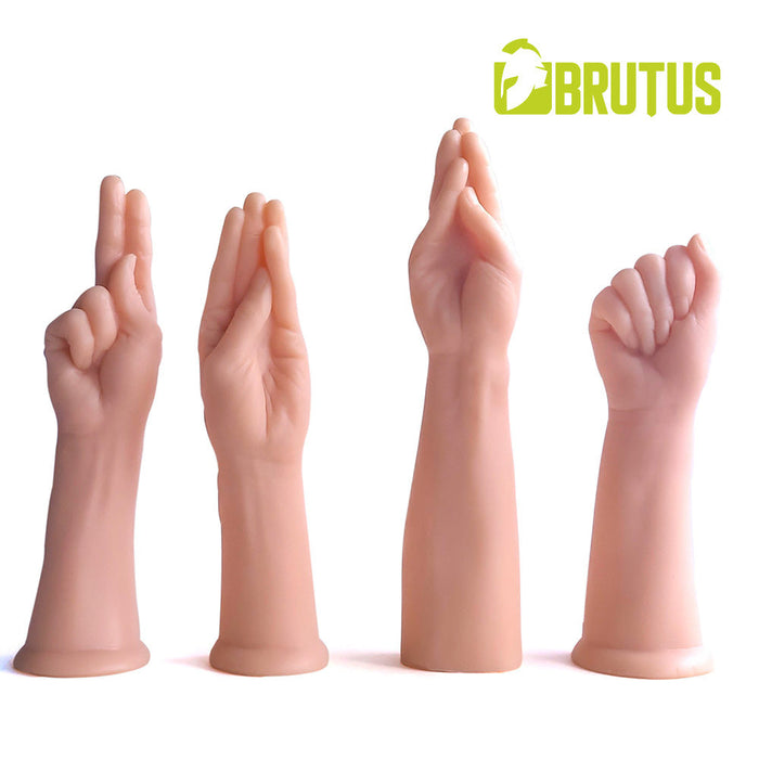 Brutus - Dildo - Fisting Dildo - Handballing Dildo - Lichte Huidskleur - PVC - Handsome Five Fingers-Laced-up.nl