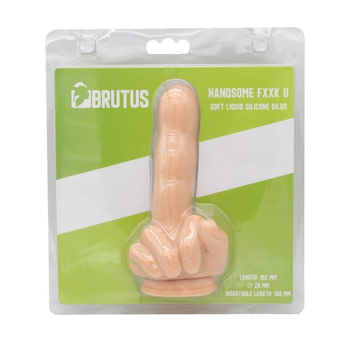 Brutus - Dildo - Handsome F*ck U Siliconen Dildo - Lichte Huidskleur - PVC-Laced-up.nl