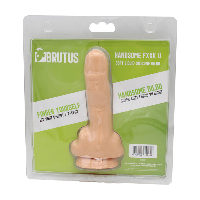 Brutus - Dildo - Handsome F*ck U Siliconen Dildo - Lichte Huidskleur - PVC-Laced-up.nl