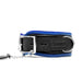 Brutus - Tuiglederen Zwart/Blauwe Afsluitbare Collar - Leather Collar Black Blue-Laced-up.nl