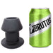 Brutus - Gobbler - Silicone Tunnel Plug - Buttplug - Siliconen - Zwart - 3 maten-Laced-up.nl