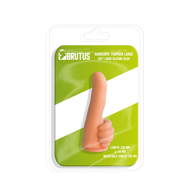 Brutus Handsome - Siliconen Dildo Duim - Thumber - Maat L - 23,5 cm lengte-Erotiekvoordeel.nl