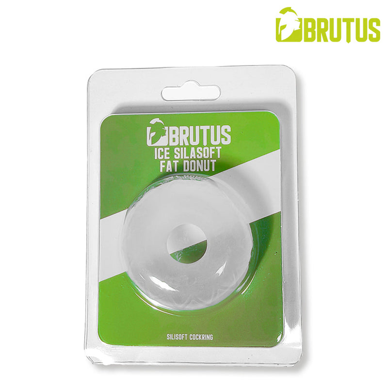 Brutus - ICE - Silasoft Fat Donut Cockring - Transparant-Erotiekvoordeel.nl