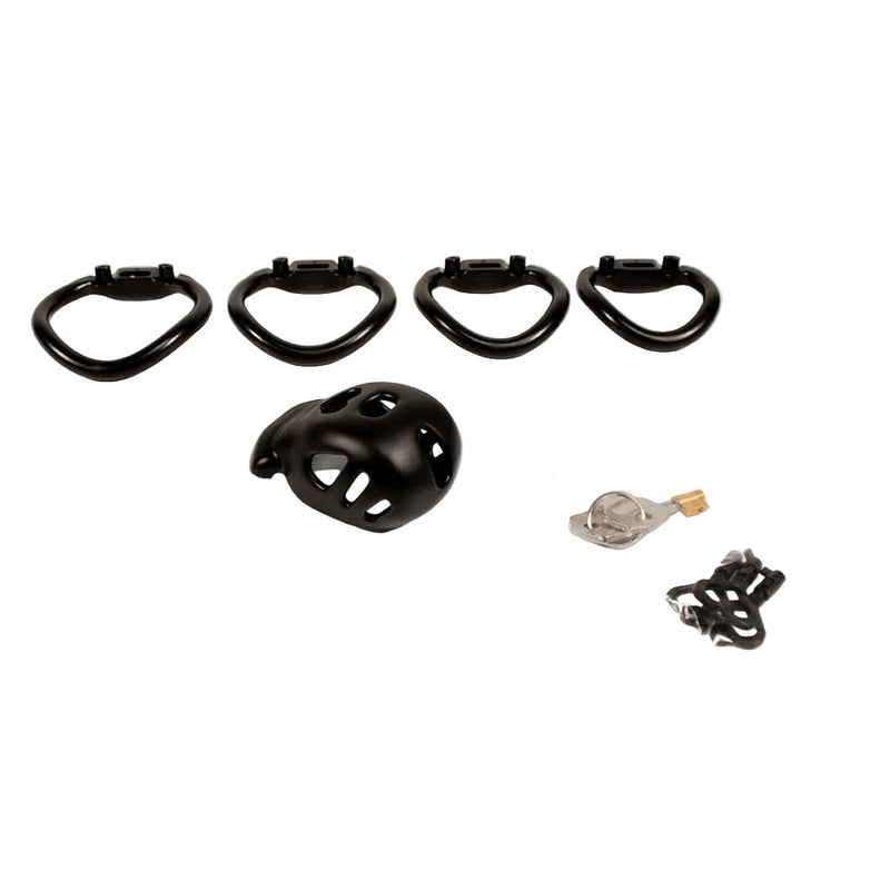 Brutus - Knob - Chastity Cage - Black - Laced-up.nl