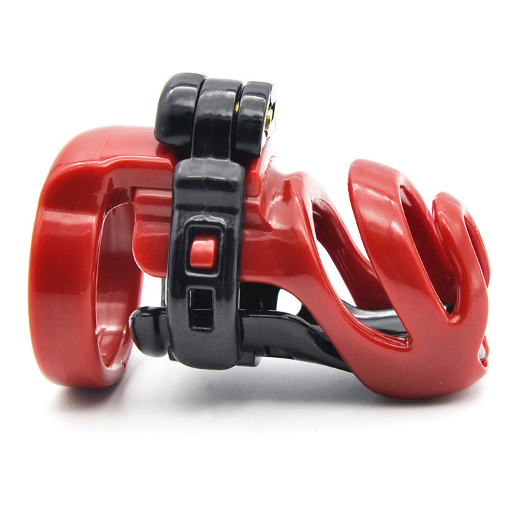 Brutus - Kuisheidskooi - Peniskooi - Cyborg Chastity Cage - Zwart/Rood-Laced-up.nl