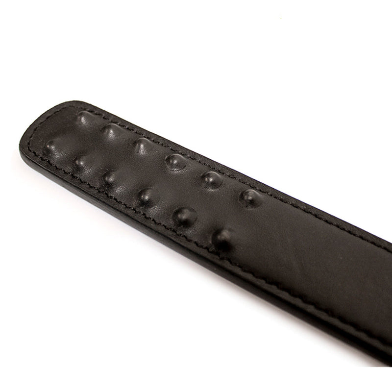 Brutus - Leather Punisher Paddle with Nubs - Black - Laced-up.nl