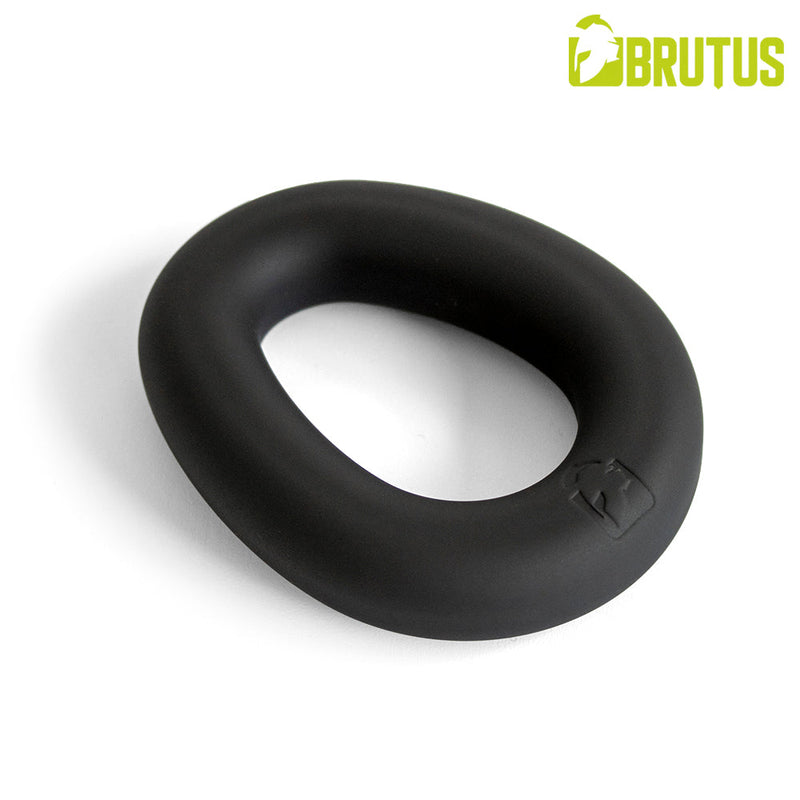 Brutus - Mucho Macho - Superzachte Siliconen Ergo Cockring - Zwart-Erotiekvoordeel.nl