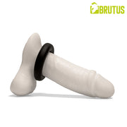 Brutus - Mucho Macho - Superzachte Siliconen Ergo Cockring - Zwart-Erotiekvoordeel.nl