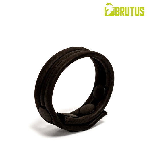 Brutus - Neopreen Cockstrap - Verstelbaar met drukknopen - Zwart-Erotiekvoordeel.nl