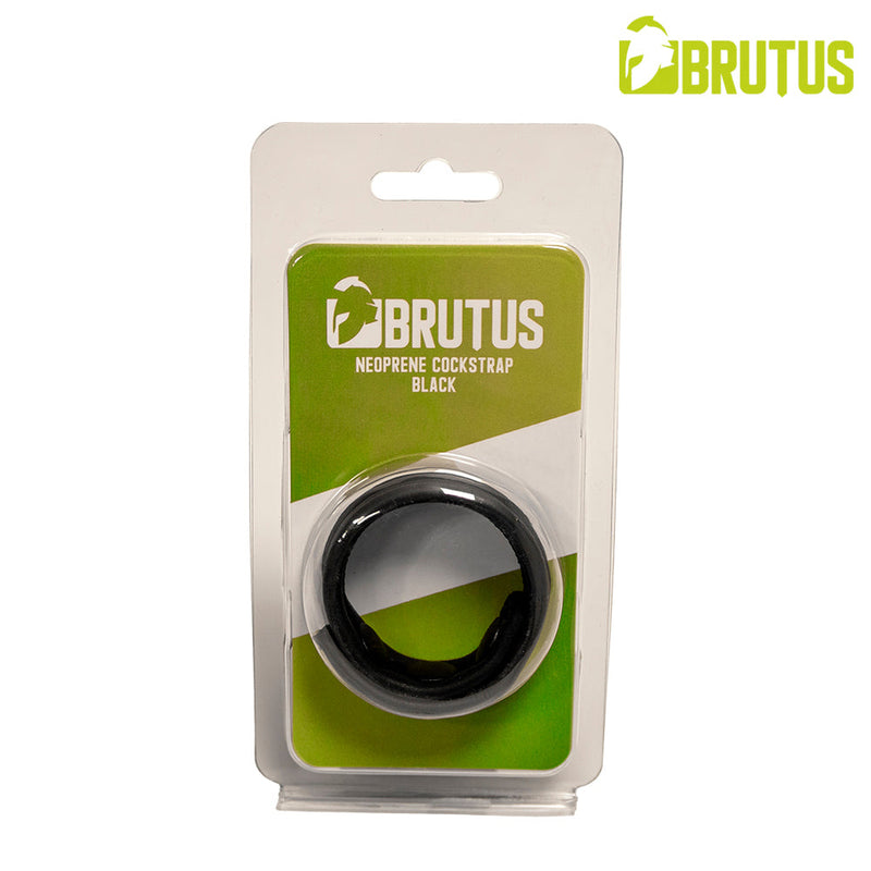 Brutus - Neoprene Cockstrap - Adjustable with snap buttons - Black-Laced-up.nl