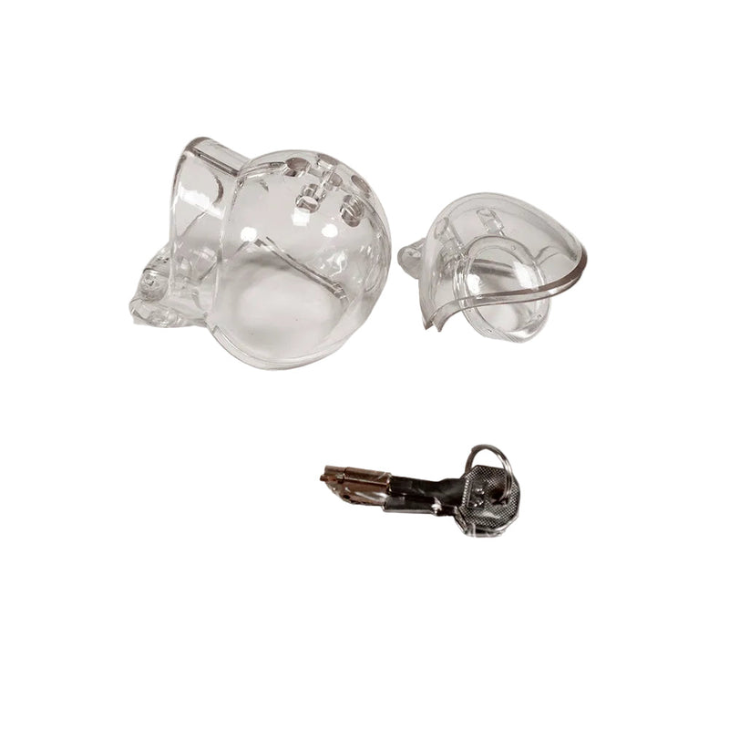 Brutus - Orb - Chastity Cage - Clear - Laced-up.nl
