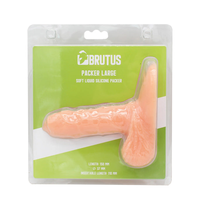 Brutus - Packing Penis - Slappe Penis - FtM Drag - Lichte Huidskleur - Siliconen - Twee Maten-Laced-up.nl