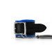 Brutus - Polsboeien - Leren Zwart Blauwe Handboeien - Afsluitbaar - Leather Wrist Restraints Black Blue-Laced-up.nl