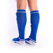 Brutus - Puppy Party Voetbalsokken met zakje - One Size - Blauw Wit-Laced-up.nl