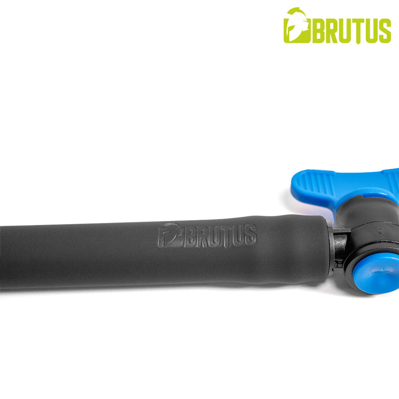 Brutus - Siliconen Anaal Douche met Afsluitklep - Zwart-Erotiekvoordeel.nl