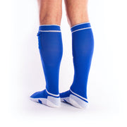 Brutus - Gas Mask Party Voetbalsokken met Zakje - Blauw/Wit-Erotiekvoordeel.nl