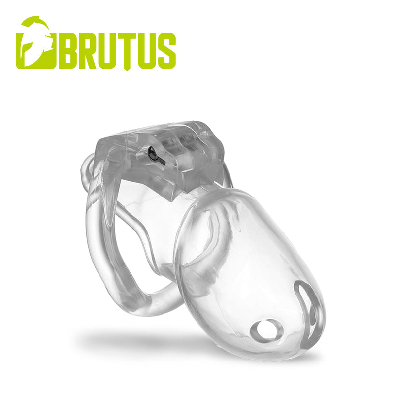Brutus Stealth - Kuisheidskooi - Transparante Peniskooi van onverwoestbaar Polycarbonaat - STEALTH - Chastity Cage Clear-Laced-up.nl