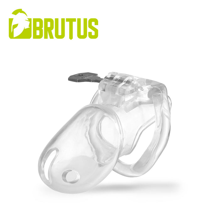Brutus Stealth - Kuisheidskooi - Transparante Peniskooi van onverwoestbaar Polycarbonaat - STEALTH - Chastity Cage Clear-Laced-up.nl