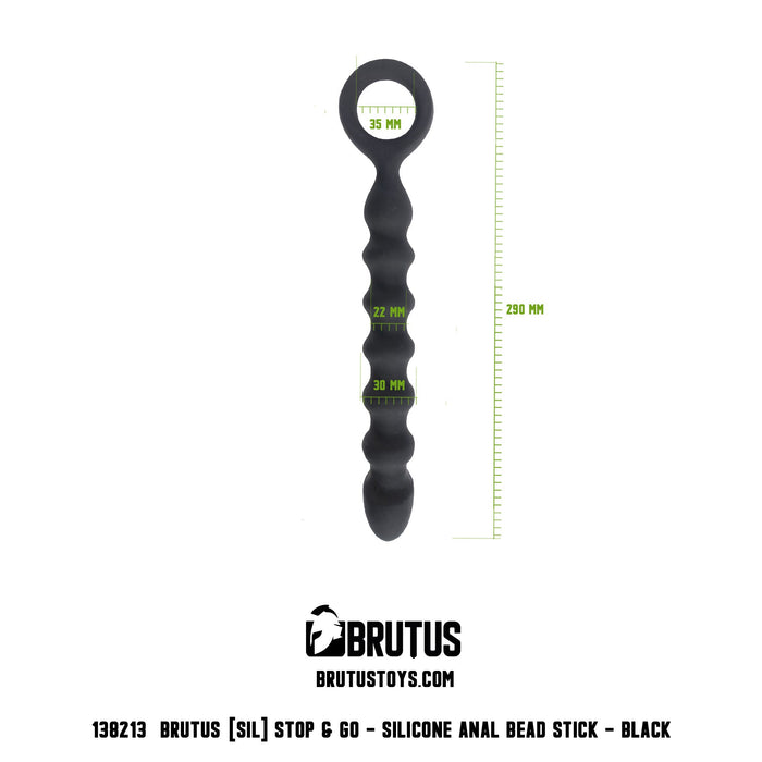 Brutus Stop & Go - Anaal Kralen - Siliconen - Anal Bead Stick-Laced-up.nl