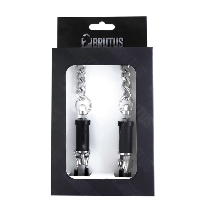 Brutus - Tepelklemmen - Met Ketting - BARREL Turn-On Nipple Clamps-Laced-up.nl