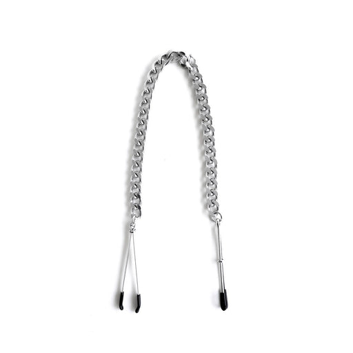 Brutus - Tepelklemmen - Metalen Zilverkleurige Tepelklemmen met Ketting - TWEEZER Nipple Clamps Silver-Laced-up.nl