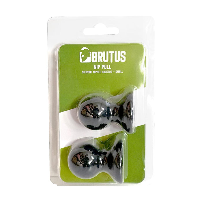 Brutus - Tepelzuigers - Zwarte Siliconen Tepelzuigers - Nip Pull - Nipple Suckers - Verkrijgbaar in 2 Maten-Laced-up.nl