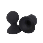 Brutus - Tepelzuigers - Zwarte Siliconen Tepelzuigers - Nip Pull - Nipple Suckers - Verkrijgbaar in 2 Maten-Laced-up.nl