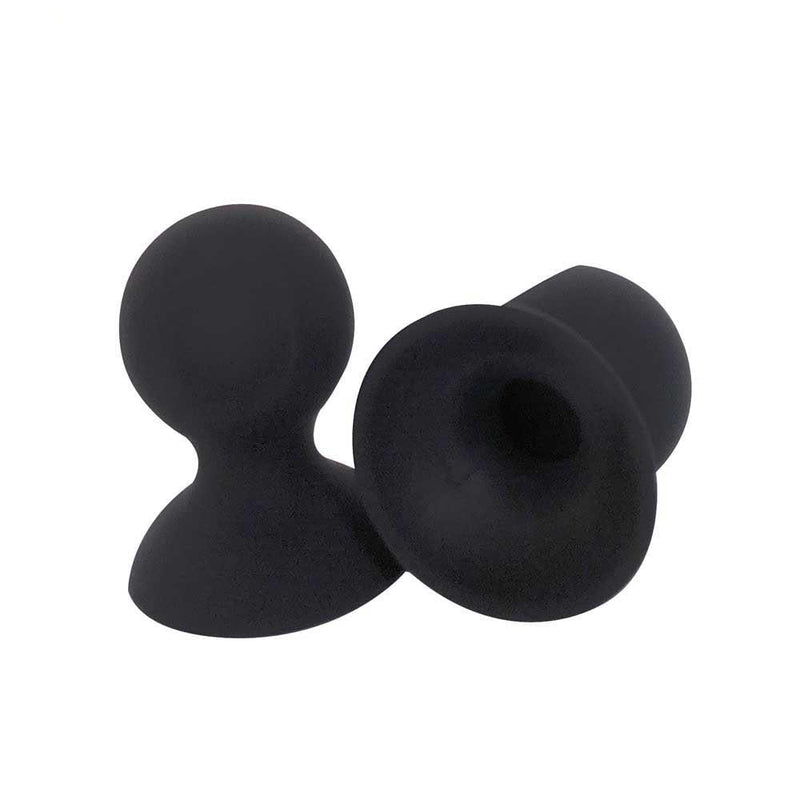 Brutus - Tepelzuigers - Zwarte Siliconen Tepelzuigers - Nip Pull - Nipple Suckers - Verkrijgbaar in 2 Maten-Laced-up.nl