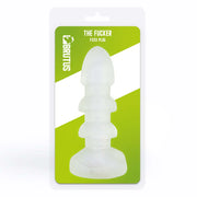 Brutus - The Fucker Fxxx Plug Penis Sleeve - Masturbatie Sleeve - TPE - Transparant-Laced-up.nl