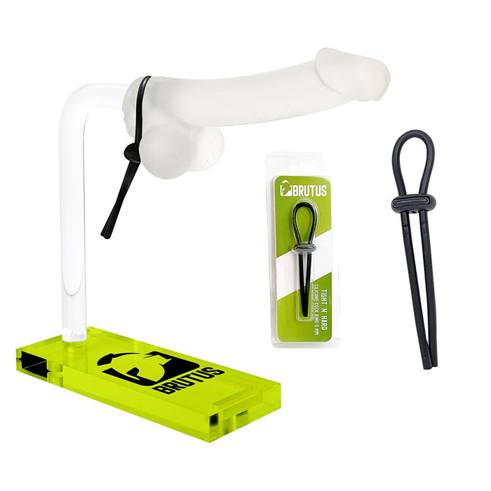 Brutus - Tight 'N' Hard - Verstelbare Siliconen Cockring - Adjustable Silicone Cockstrap-Laced-up.nl