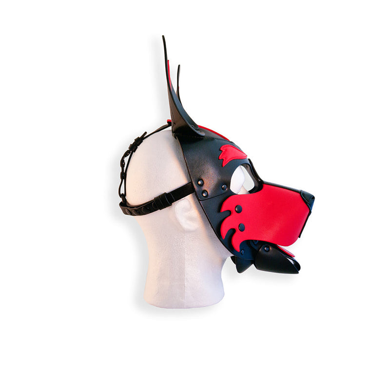 Brutus Vegan Puppy Hood - Zwart/Rood-Erotiekvoordeel.nl