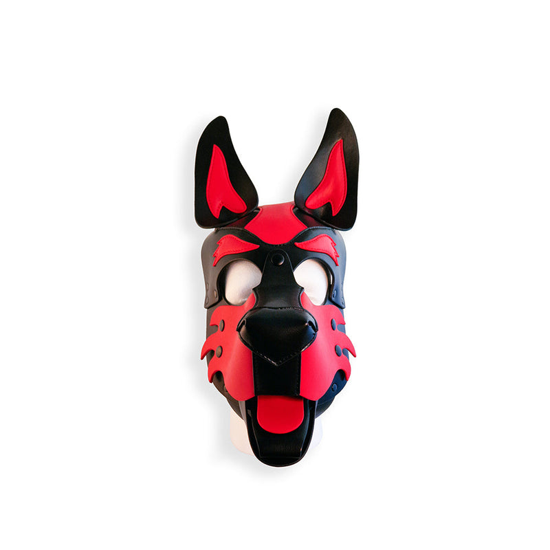 Brutus Vegan Puppy Hood - Zwart/Rood-Erotiekvoordeel.nl