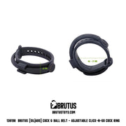 Brutus - Verstelbare Siliconen Cockring - Click-N-Go Adjustable Silicone Cockring-Laced-up.nl