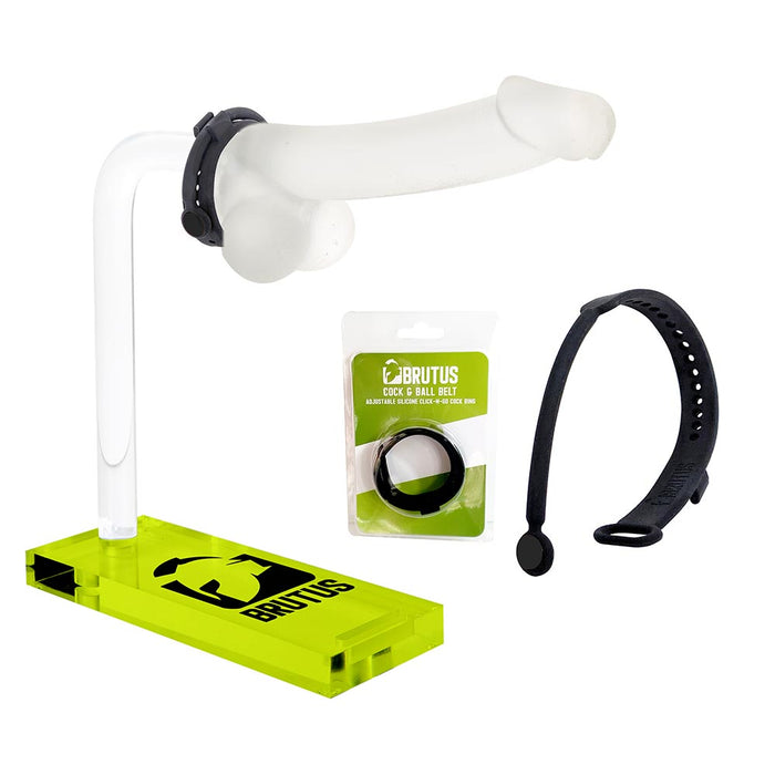 Brutus - Verstelbare Siliconen Cockring - Click-N-Go Adjustable Silicone Cockring-Laced-up.nl