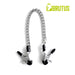 Brutus - Verstelbare Tepelklemmen met Ketting - Zilver - BITE Heavy Nipple Clamps Silver-Laced-up.nl