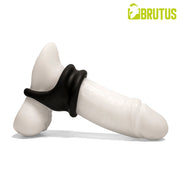 Brutus - Viceversa- Superzachte Siliconen Penis- en Scrotumring - Zwart-Erotiekvoordeel.nl