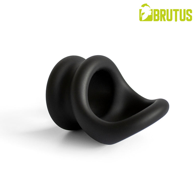 Brutus - Viceversa- Superzachte Siliconen Penis- en Scrotumring - Zwart-Erotiekvoordeel.nl