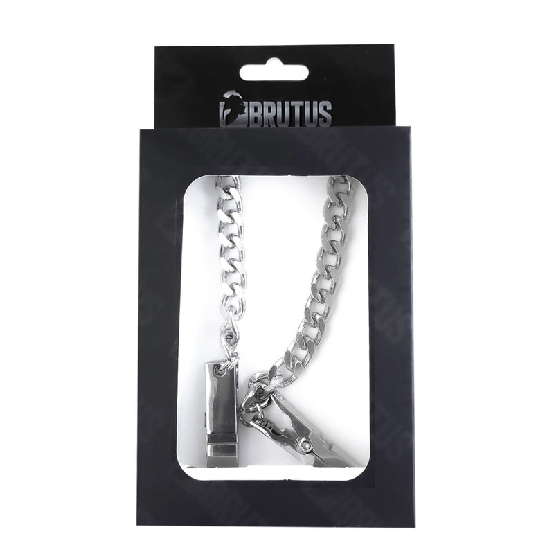 Brutus - Wasknijper Tepelklemmen aan Ketting-Laced-up.nl