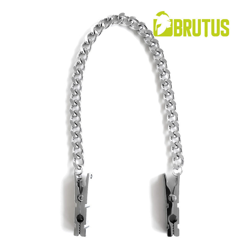 Brutus - Wasknijper Tepelklemmen aan Ketting-Laced-up.nl