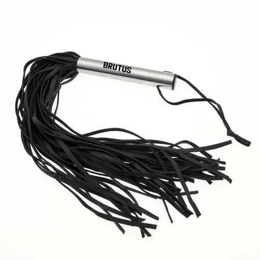 Brutus - Zweep - Leren Flogger met Stalen Handvat-Laced-up.nl