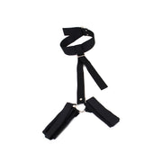 Kiotos - Budget Bondageset Met Collar En Polsboeien - Zwart-Laced-up.nl