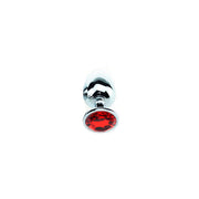 Kiotos - Buttplug Aluminium - Met Rood Sierkristal-Erotiekvoordeel.nl