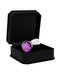 Rimba - Buttplug Klein Met Paars Sierkristal-Laced-up.nl