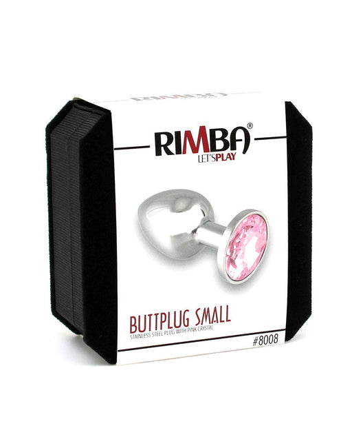 Rimba - Buttplug Klein Met Roze Kristal-Laced-up.nl