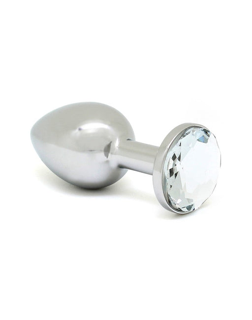 Rimba - Buttplug Klein Met Wit Kristal 3 x 7.3 cm-Laced-up.nl