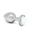 Rimba - Buttplug Klein Met Wit Kristal 3 x 7.3 cm-Laced-up.nl