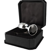 Rimba - Buttplug Klein Met Zwart Kristal 3 x 7.3 cm-Laced-up.nl