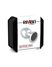 Rimba - Buttplug Klein Met Zwart Kristal 3 x 7.3 cm-Laced-up.nl