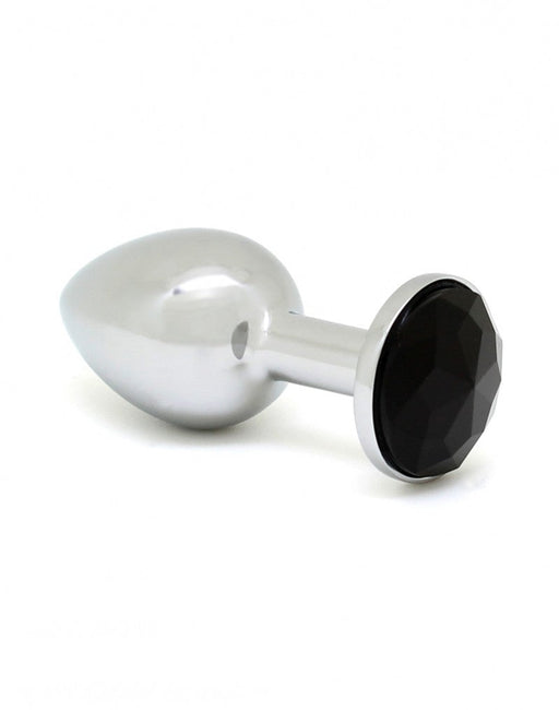 Rimba - Buttplug Klein Met Zwart Kristal 3 x 7.3 cm-Laced-up.nl